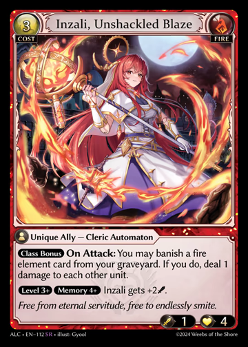 Inzali, Unshackled Blaze