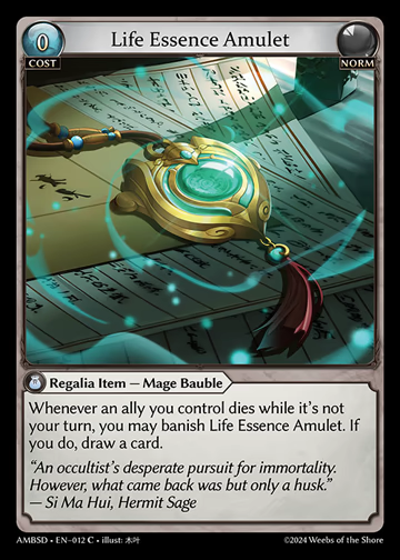 Life Essence Amulet