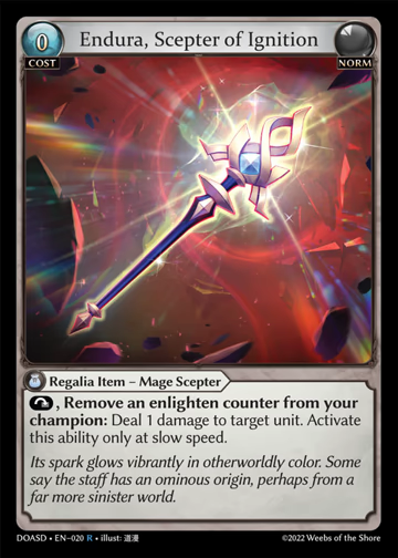 Endura, Scepter of Ignition