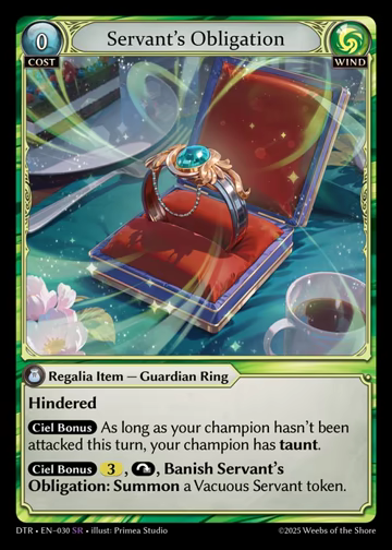 Servant's Obligation