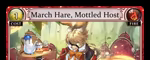 March Hare, Mottled Host