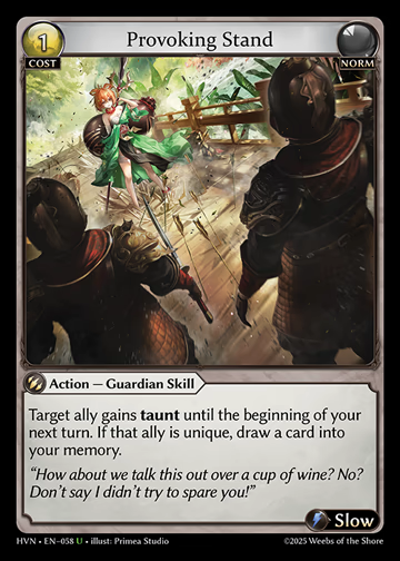 Provoking Stand
