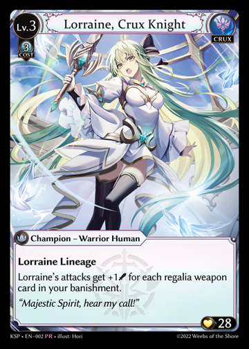 Lorraine, Crux Knight
