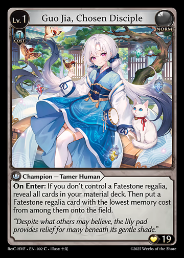 Guo Jia, Chosen Disciple